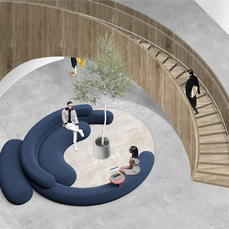 Modular Round Sofa NEFELIBATA 6 by Stormo Studio for Adrenalina