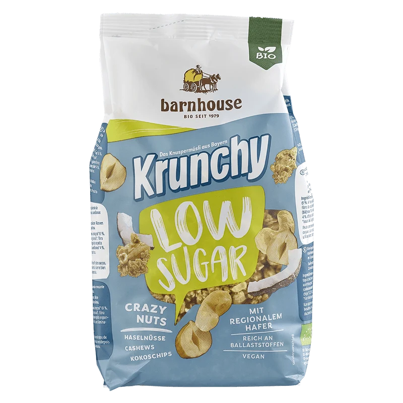Barnhouse Bio Krunchy Low Sugar Crazy Nuts 375g