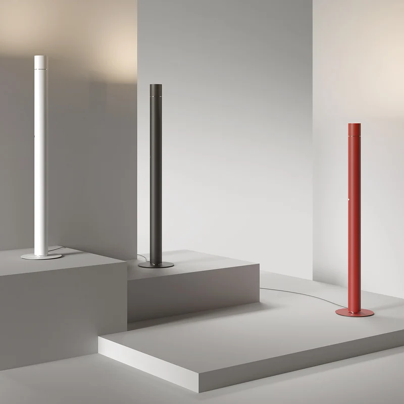 Aluminium and Brass Floor Lamp CONCORDE by Villatosca for Lumen Center