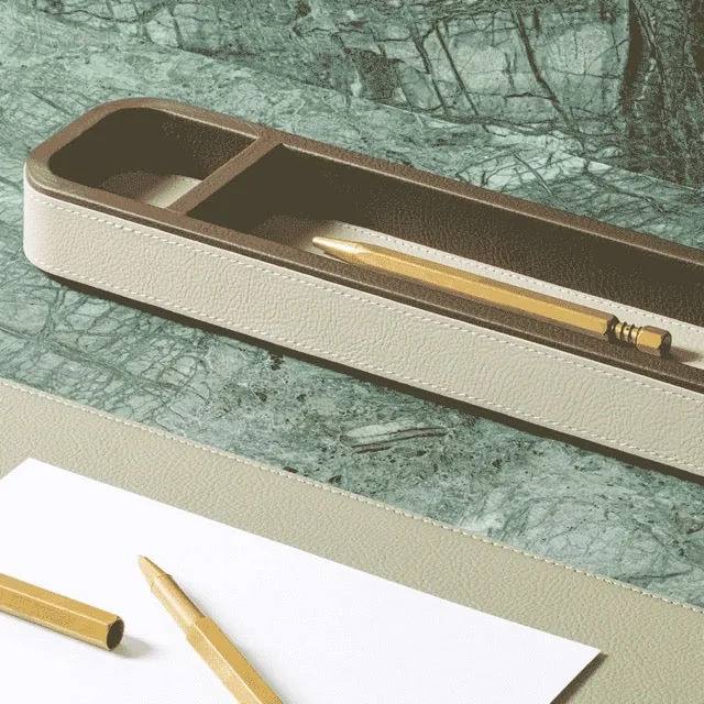 Leather Single Pen Holder OFFICE COLLECTION by Giobagnara for Poltrona Frau