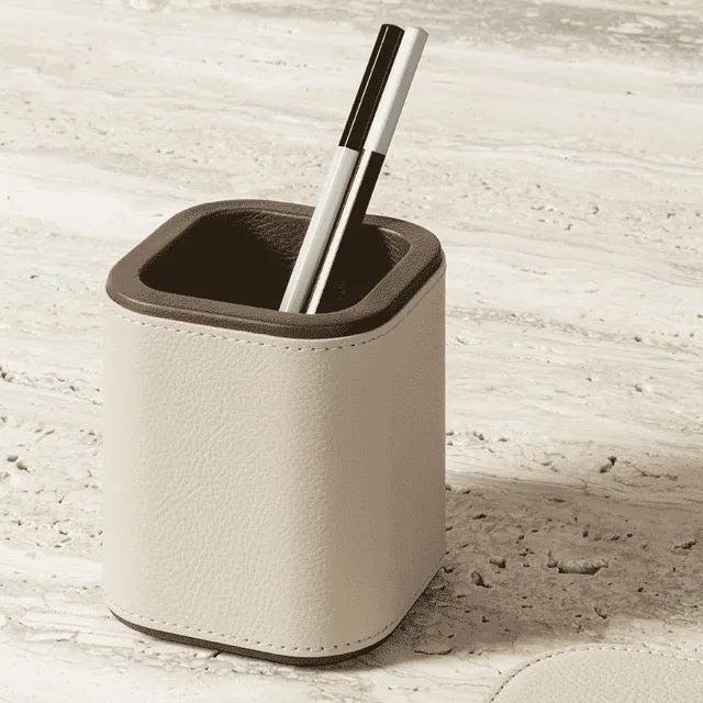 Leather Pen Holder OFFICE COLLECTION by Giobagnara for Poltrona Frau