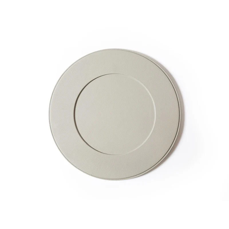 Leather Underplate TABLEWARE COLLECTION by Giobagnara for Poltrona Frau