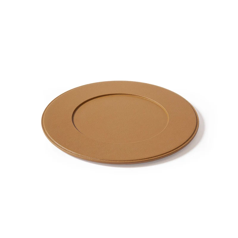 Leather Underplate TABLEWARE COLLECTION by Giobagnara for Poltrona Frau