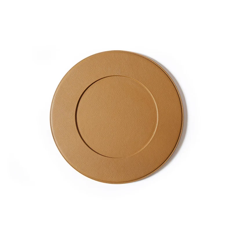 Leather Underplate TABLEWARE COLLECTION by Giobagnara for Poltrona Frau