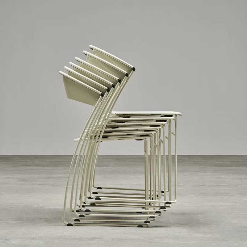 Stackable Chair JULIETTE by Hannes Wettstein for Baleri Italia