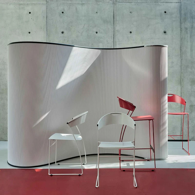 Stackable Chair JULIETTE by Hannes Wettstein for Baleri Italia
