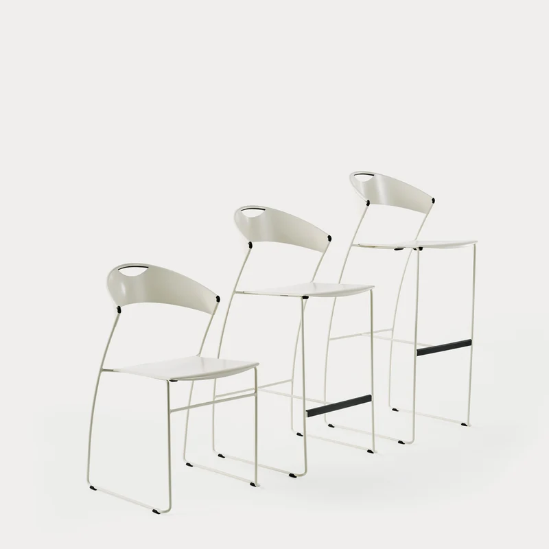 Stackable Chair JULIETTE by Hannes Wettstein for Baleri Italia