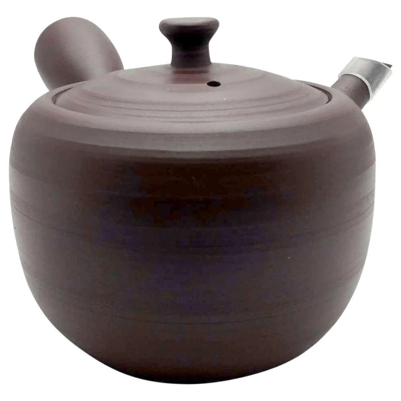 Geriffelte Kyusu (Seitengriffkanne)