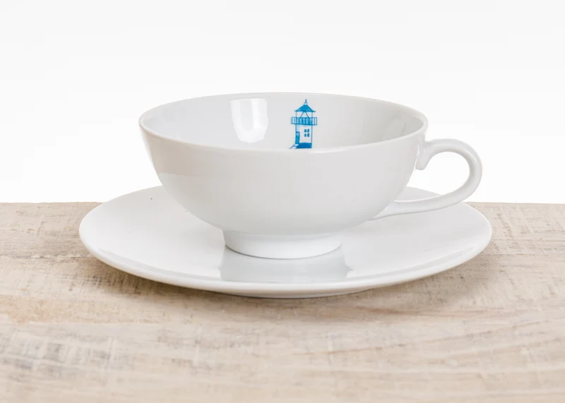 Teetasse Leuchtturm