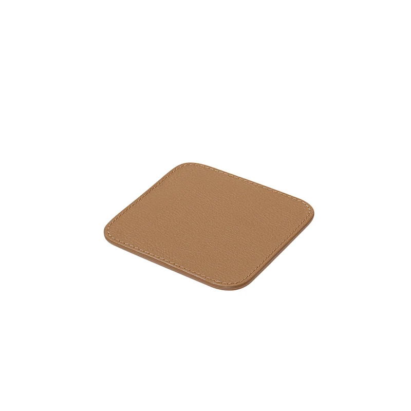 Leather Coasters TABLEWARE COLLECTION Set of Six by Giobagnara for Poltrona Frau
