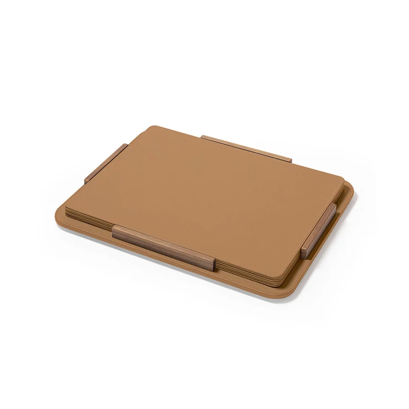 Leather Placemats TABLEWARE COLLECTION Set of Six by Giobagnara for Poltrona Frau