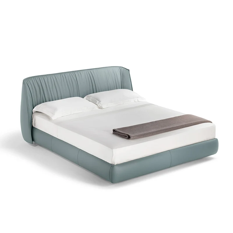 Leather Bed ARCHIBALD by Jean-Marie Massaud for Poltrona Frau