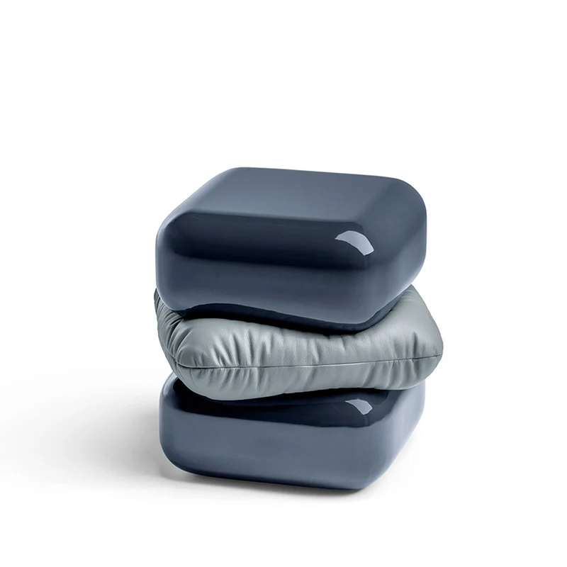 Wood and Leather Side Table SQUASH by Faye Toogood for Poltrona Frau