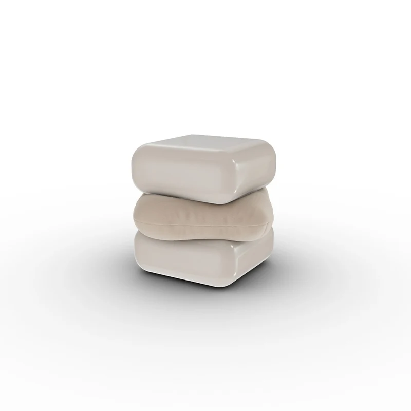 Wood and Leather Side Table SQUASH by Faye Toogood for Poltrona Frau