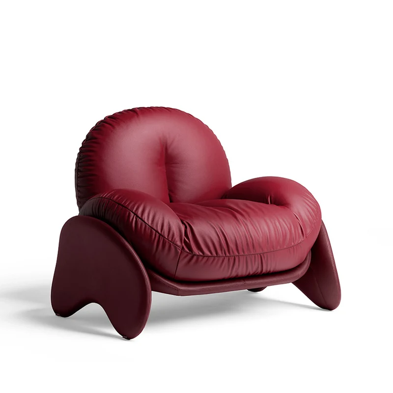 Leather Armchair SQUASH by Faye Toogood for Poltrona Frau