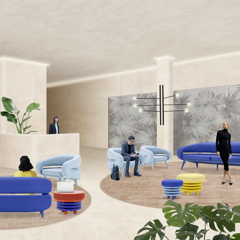 Sofa ROCHE by Daria Zinovatnaya for Adrenalina