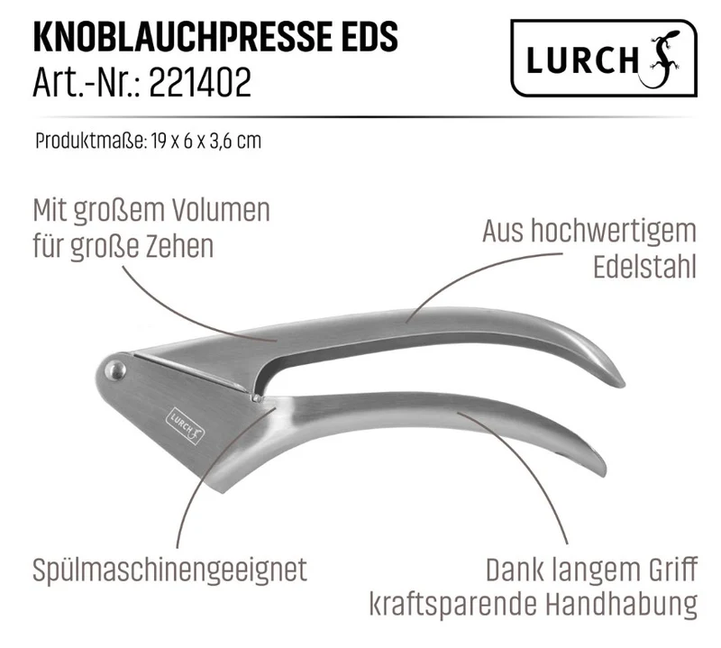 Knoblauchpresse Edelstahl
