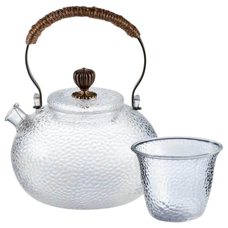 Glas Teekanne Oriental mit vier Cups