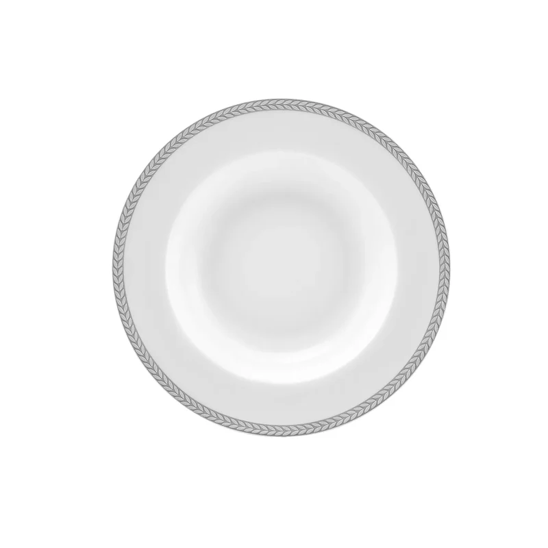 Karaca Roseanne Platin 24 Teile 6 Personen Porzellan-Geschirrset