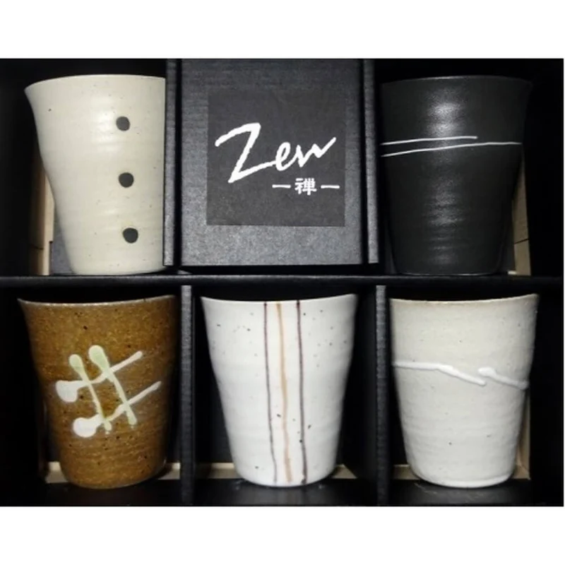 Teebecher aus Japan Zen fünfteilig