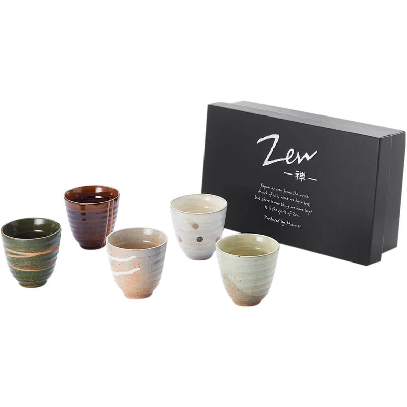 Teebecher aus Japan Zen fünfteilig