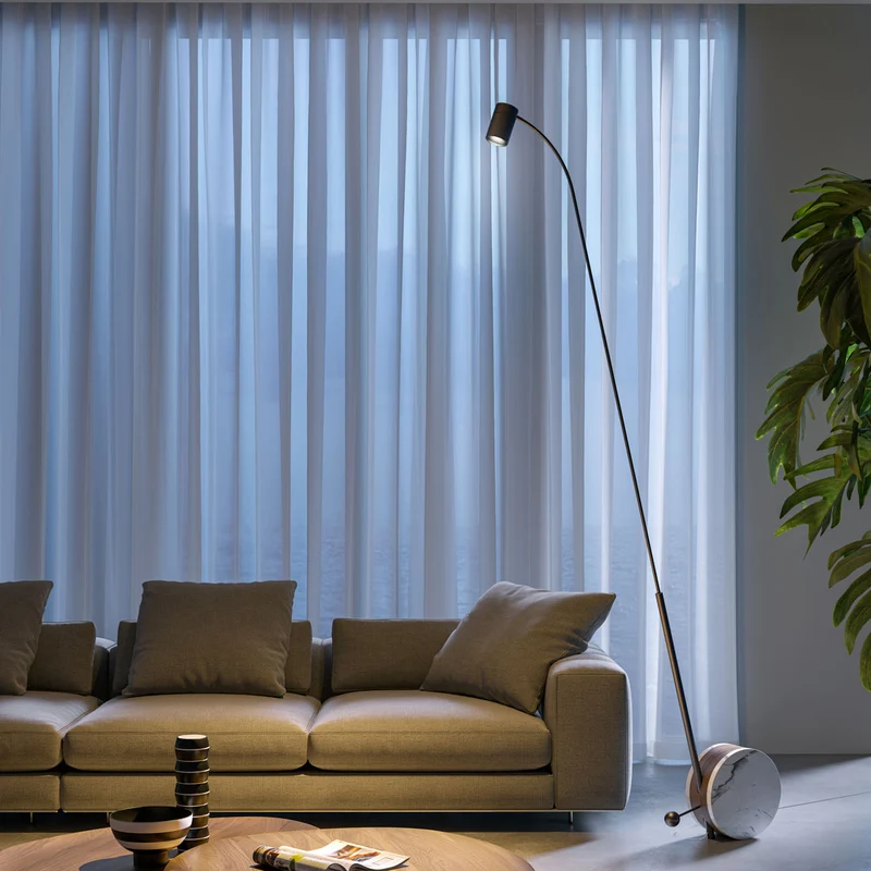 Adjustable Floor Lamp CHIOCCIOLA 11 by Ahlux for Lumen Center