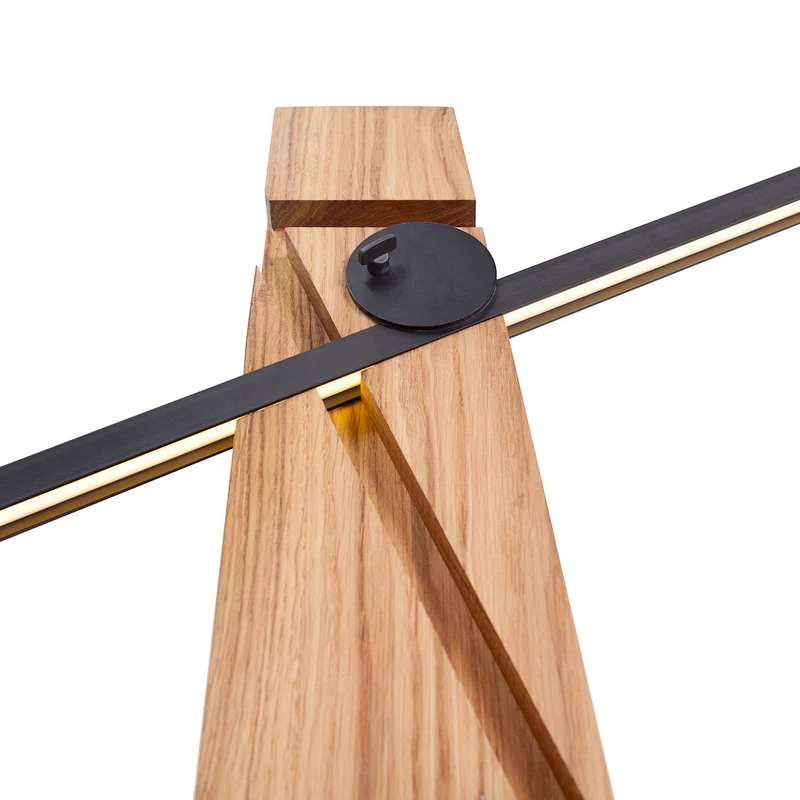 Wooden Floor Lamp ASTOLFO by Amedeo G. Cavalchini for Lumen Center