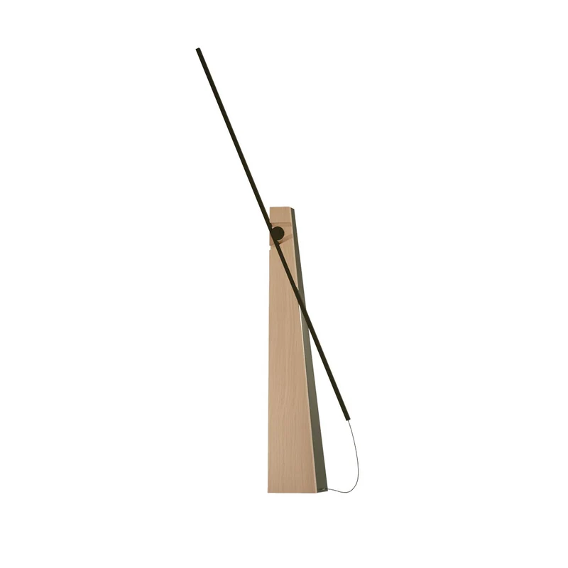 Wooden Floor Lamp ASTOLFO by Amedeo G. Cavalchini for Lumen Center