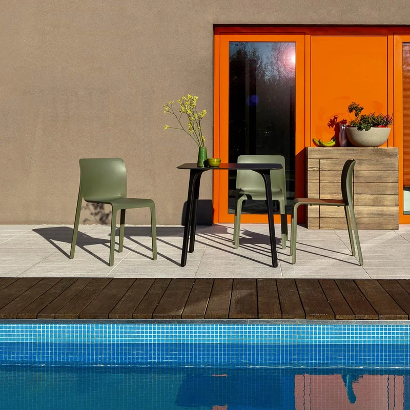 Outdoor Stackable Chair FIRST Set of Two by Stefano Giovannoni for Magis