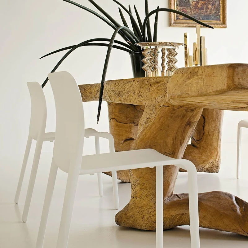 Outdoor Stackable Chair FIRST Set of Two by Stefano Giovannoni for Magis