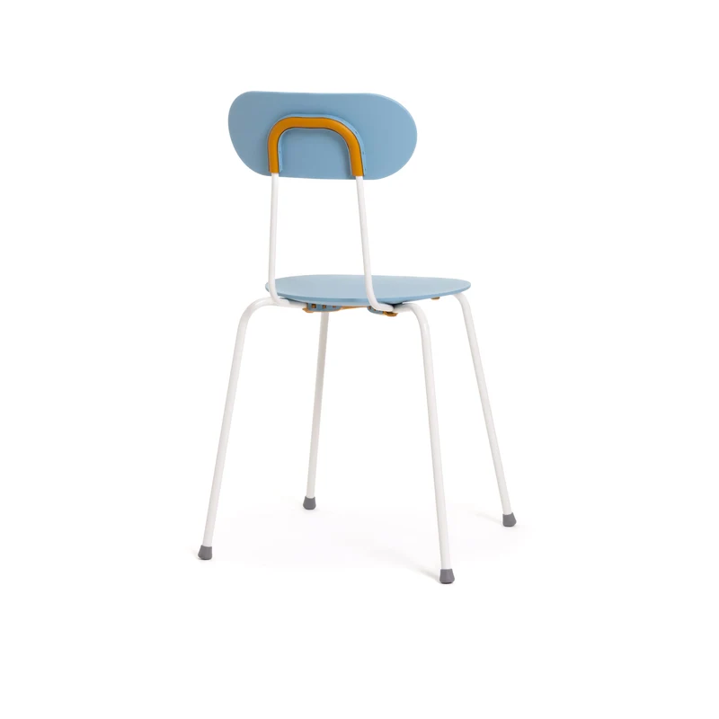 Metal Stackable Chair MARIOLINA Set of Two by Enzo Mari for Magis