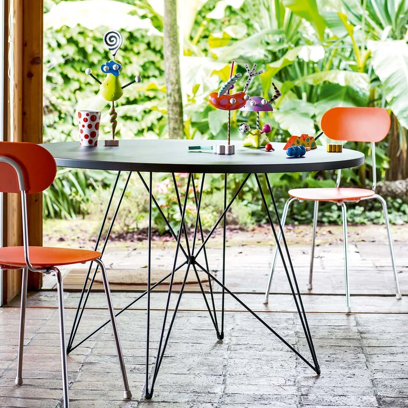 Metal Stackable Chair MARIOLINA Set of Two by Enzo Mari for Magis