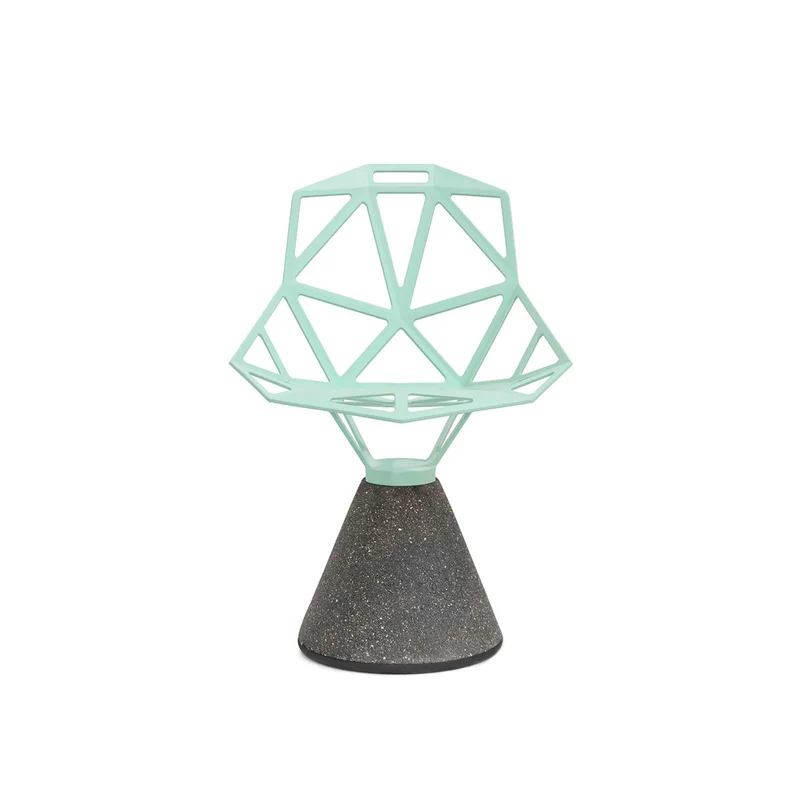 Outdoor Swivel Chair with Concrete Base ONE by Konstantin Grcic for Magis