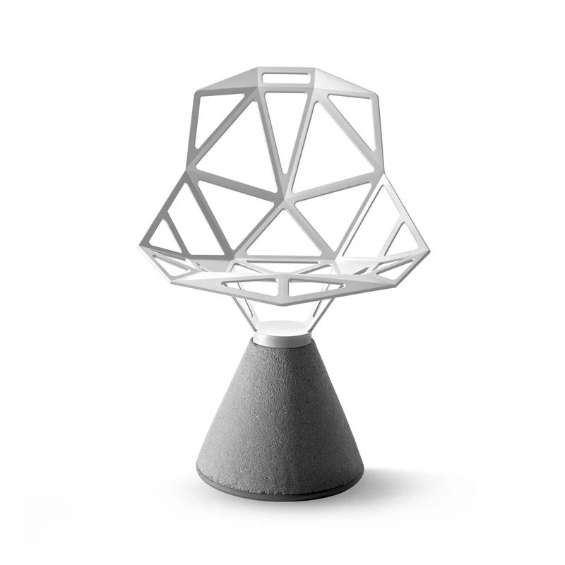 Outdoor Swivel Chair with Concrete Base ONE by Konstantin Grcic for Magis
