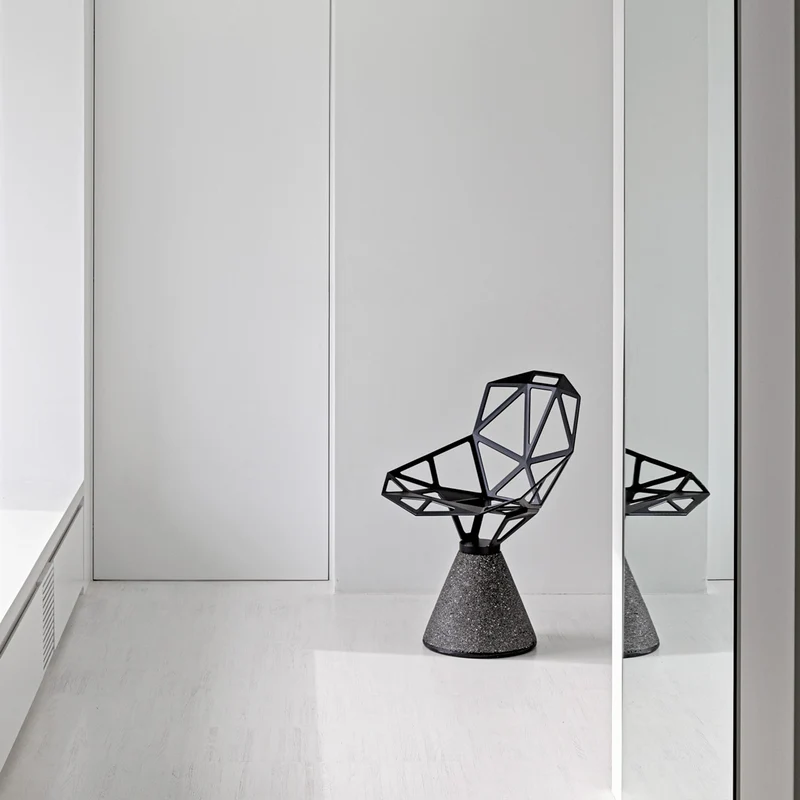 Outdoor Swivel Chair with Concrete Base ONE by Konstantin Grcic for Magis