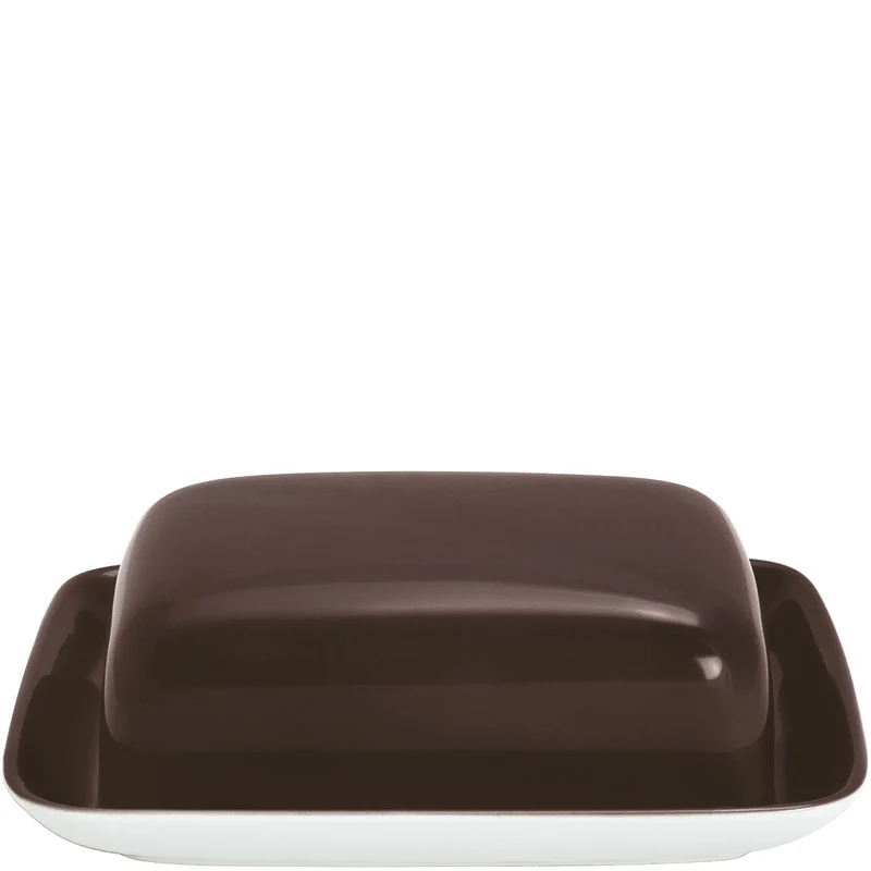 KAHLA Pronto Colore Butterdose eckig chocolate brown