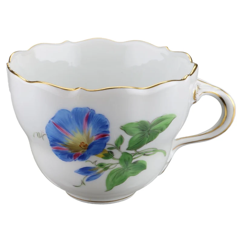 Kaffeetasse Blüte Blau, Gelb, Rosa