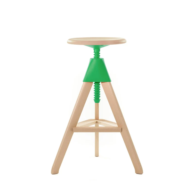 Adjustable Wooden Stool TOM by Konstantin Grcic for Magis