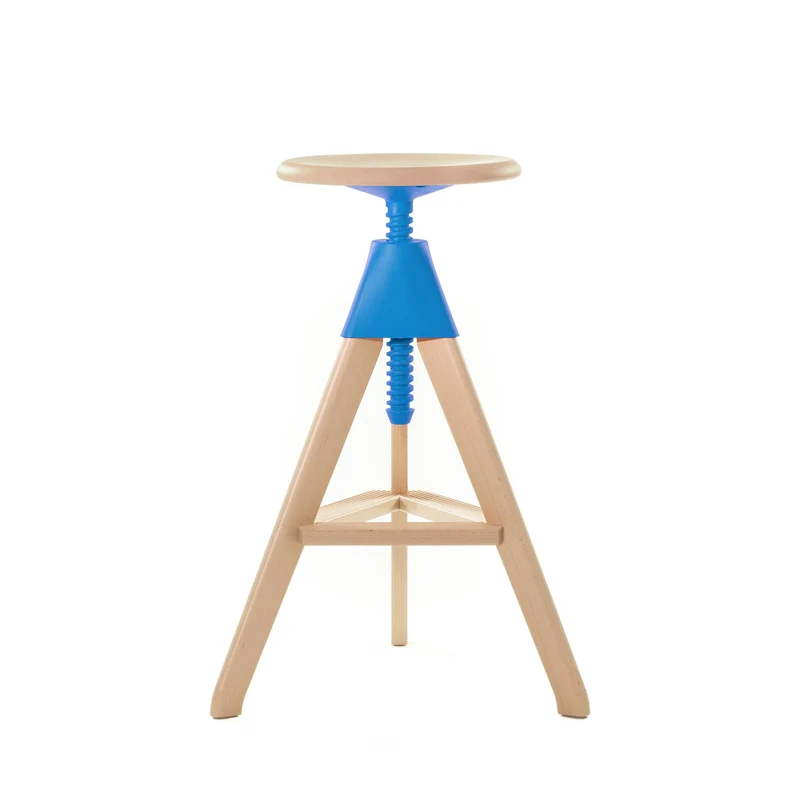 Adjustable Wooden Stool TOM by Konstantin Grcic for Magis