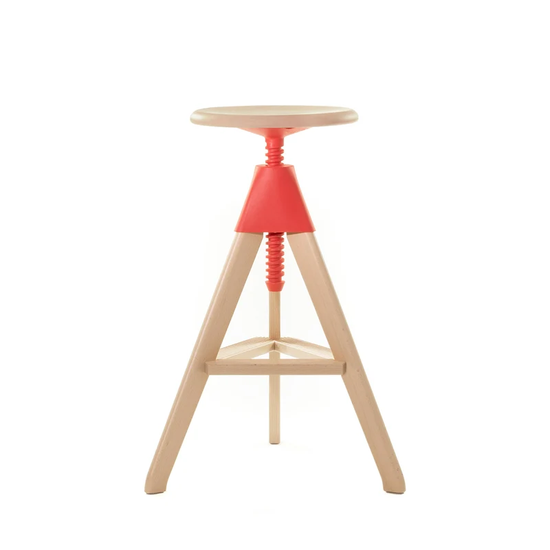 Adjustable Wooden Stool TOM by Konstantin Grcic for Magis