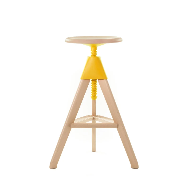 Adjustable Wooden Stool TOM by Konstantin Grcic for Magis