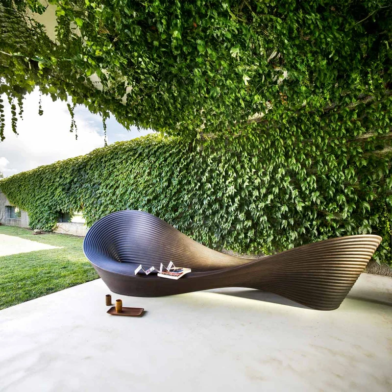 Outdoor Bench FOLLY BENCH by Ron Arad for Magis