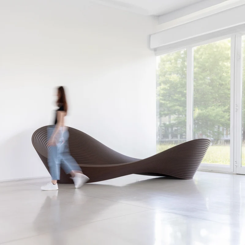 Outdoor Bench FOLLY BENCH by Ron Arad for Magis