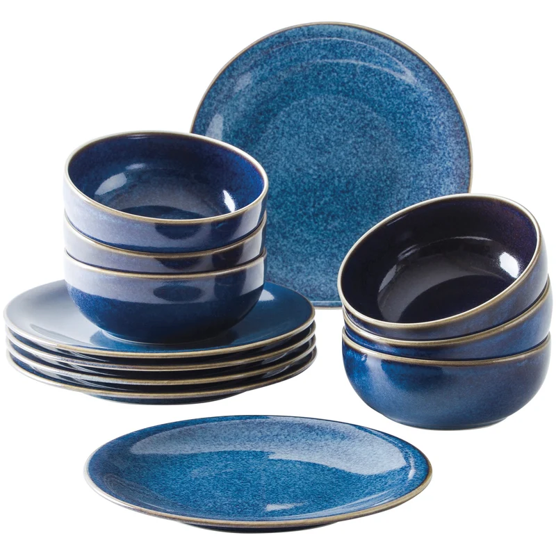 KAHLA Homestyle Tafelservice 12tlg. atlantic blue