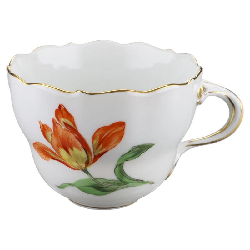 Kaffeetasse Blüte Gelb, Orange