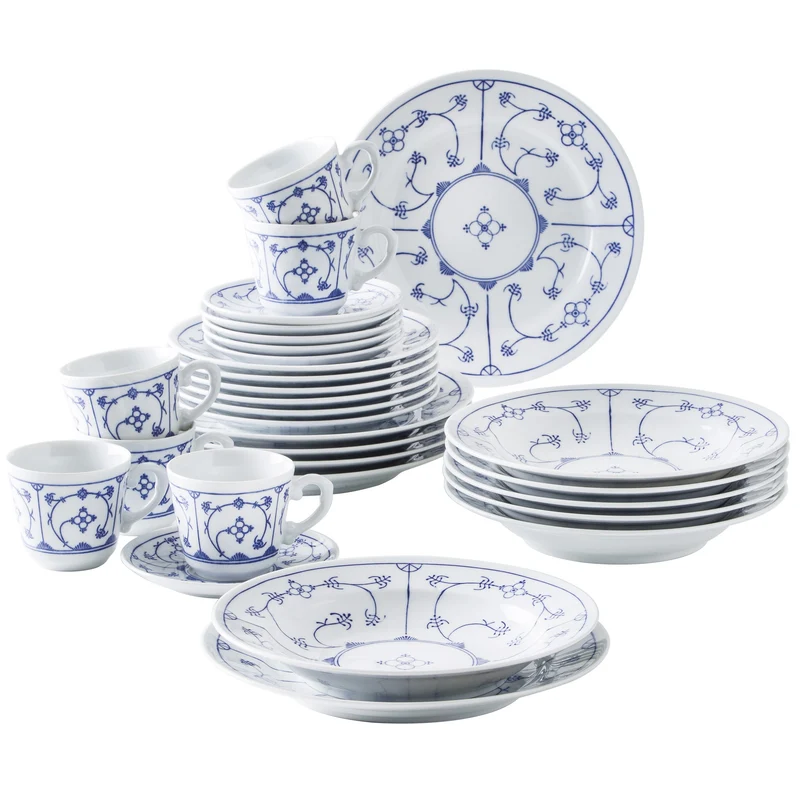 KAHLA Blau Saks Kombiservice 30tlg. Blau Saks