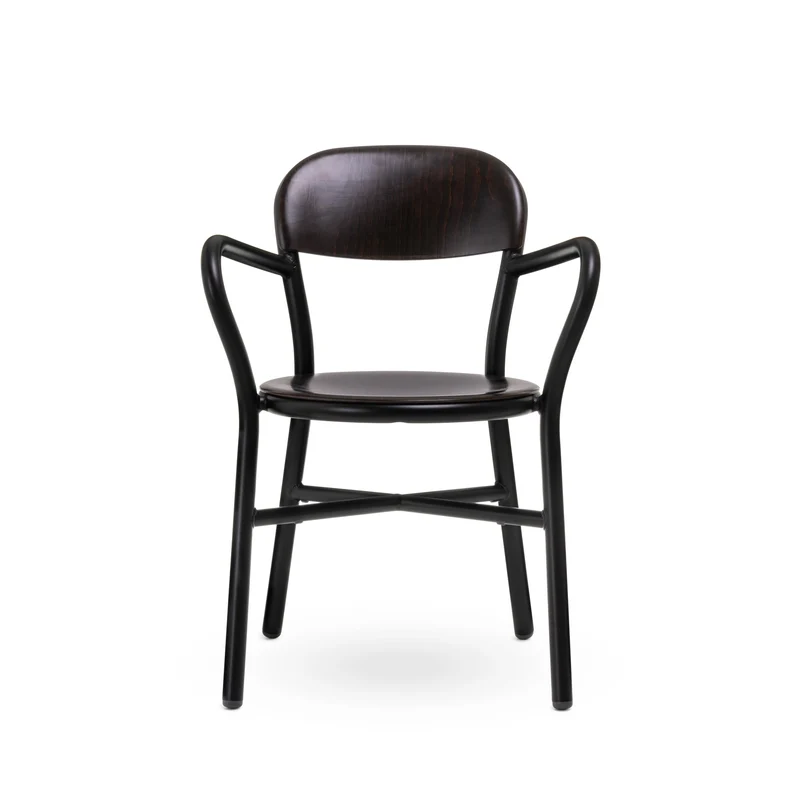 Stackable Armrest Chair PIPE by Jasper Morrison for Magis