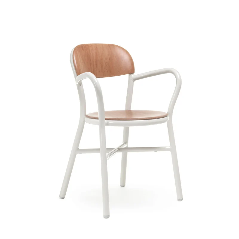 Stackable Armrest Chair PIPE by Jasper Morrison for Magis