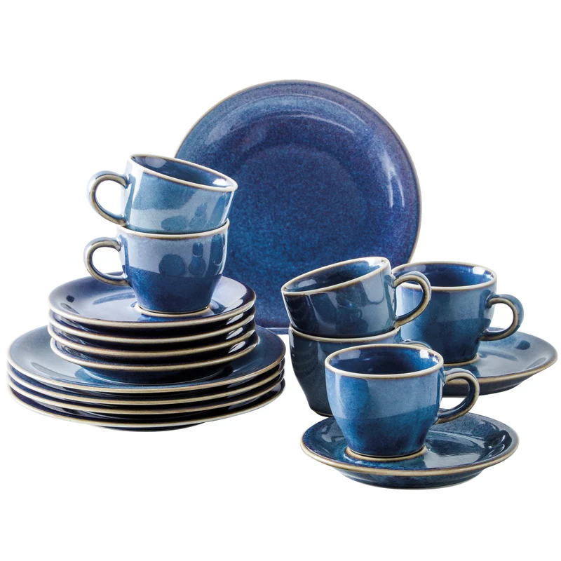 KAHLA Homestyle Kaffeeservice 18tlg. atlantic blue
