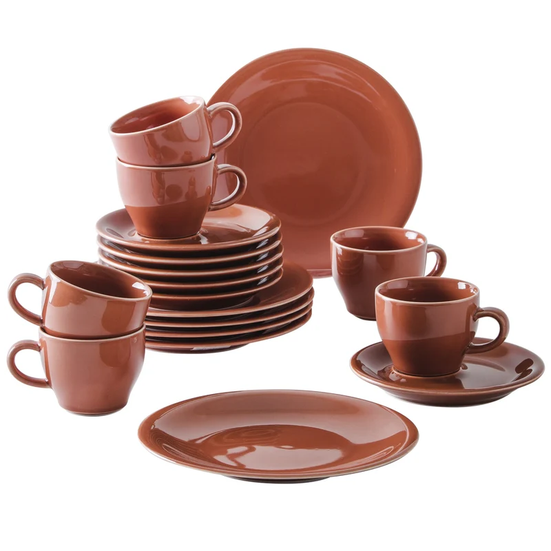KAHLA Homestyle Kaffeeservice 18tlg. siena red